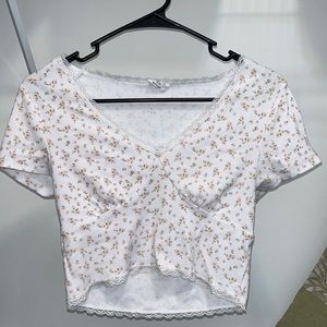 Cotton On Floral Lace Baby Tee